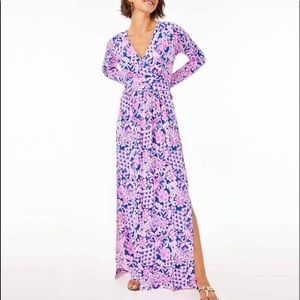 Lilly Pulitzer Nichola Maxi Dress in print Love You Bunches.